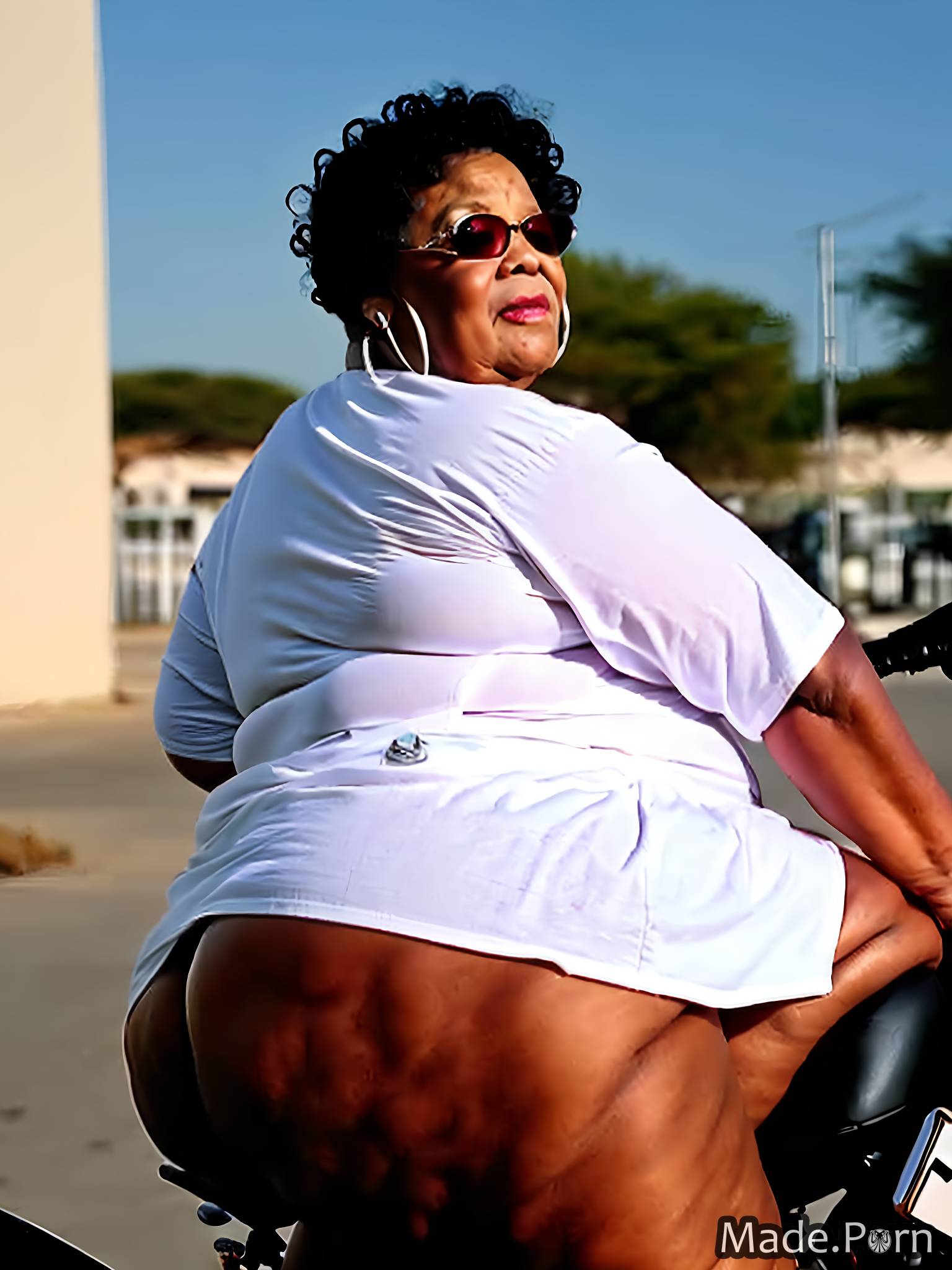 fat woman cinematic slutty bimbo sitting big hips