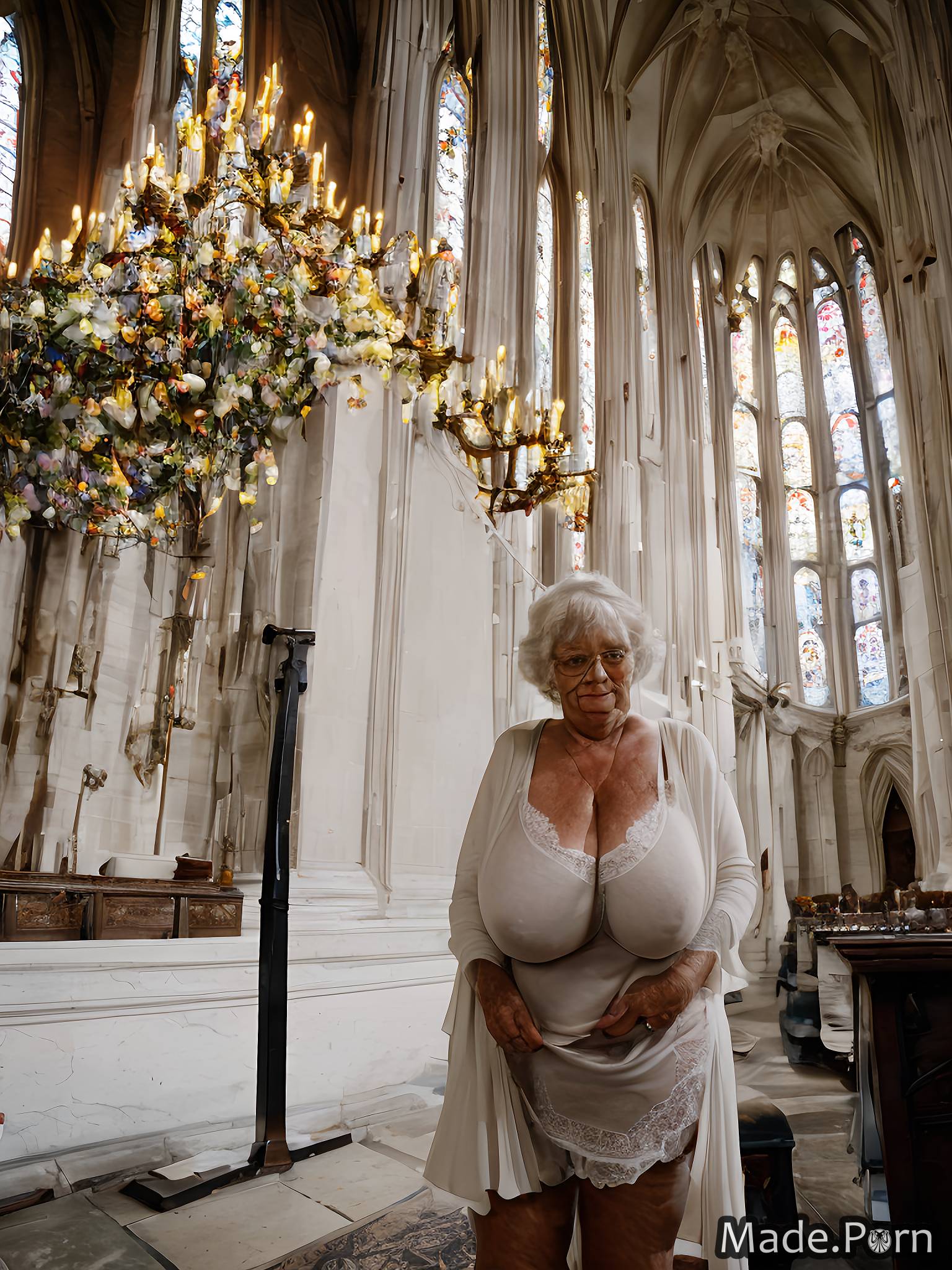 gigantic boobs nude 80 standing church bbw woman