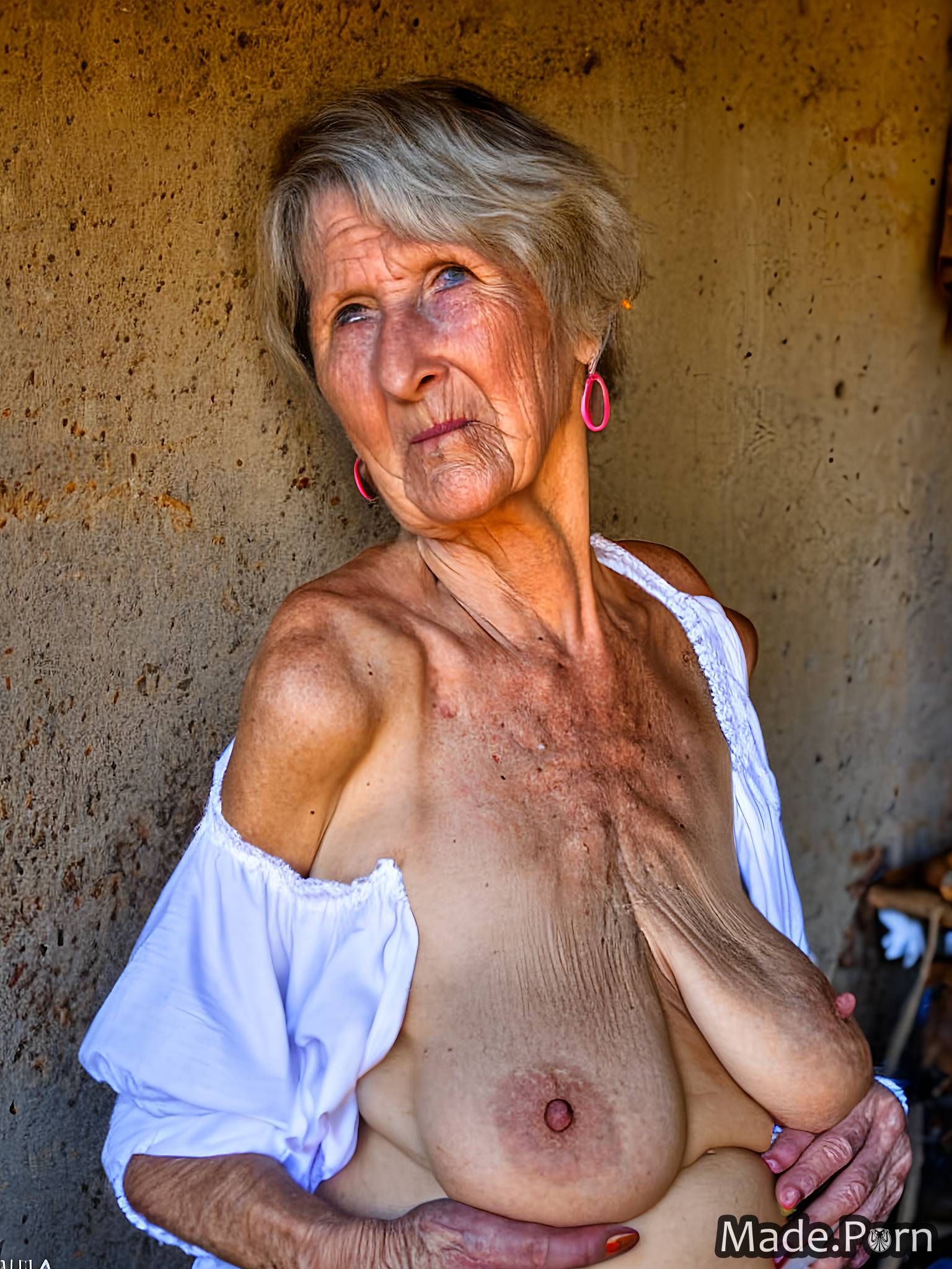 lesbian saggy tits ashamed nude 80 berber